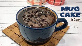 2 Min Mug Cake Recipe  Eggless Microwave Chocolate Mug Cake  Brownies Recipe [upl. by Stirling15]