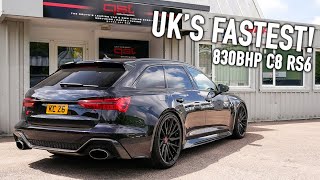 This 830BHP C8 RS6 is the UKs FASTEST [upl. by Oiluj]