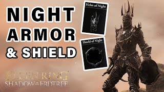 How to get the NIGHT Armor Set and Shield ► Elden Ring DLC [upl. by Hyams]