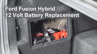 Ford Fusion Hybrid 2015  New Battery Install [upl. by Smoot]