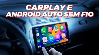 Instalei a FAMOSA multimídia com CARPLAY e ANDROID AUTO SEM FIO no carro do meu amigo [upl. by Eldwen200]