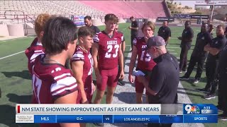 NMSU on schedule for Aug 27 opener [upl. by Epolulot]