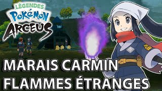 Les FLAMME ETRANGE des MARAIS CARMIN  LÉGENDES POKÉMON ARCEUS [upl. by Dilisio351]