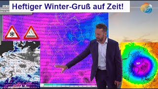 Heftiger WinterGruß mit Sturm Regen amp Schnee auf Zeit Wettervorhersage 16241124 Polarwirbel [upl. by Salahi]