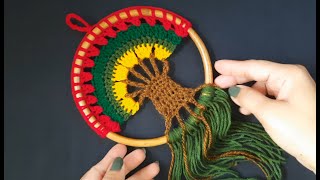 Crocheted Tree Of Life  wall hanging tutorial [upl. by Eradis]