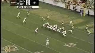 Georgia Tech goal line stand against Maryland wins the game [upl. by Ephram540]