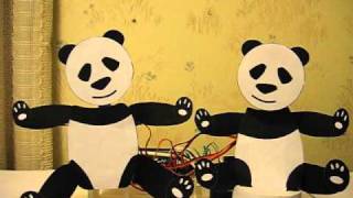 Daft Punks Harder Better Faster Stronger performed by robot Pandas [upl. by Aerbas]