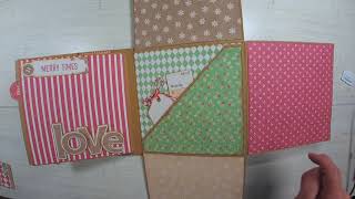 Christmas gingerbread mini album walk through [upl. by Barbi]