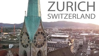 ZURICH SWITZERLAND  Aerial View 4K [upl. by Leohcin]