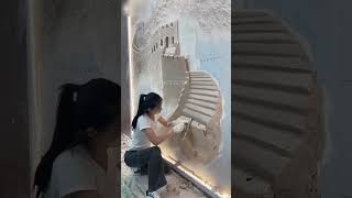 Girl made wall art shortvideo [upl. by Sosthenna543]