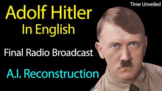 Adolf Hitler in English AI Reconstruction [upl. by Foley]