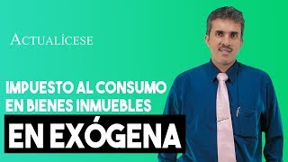 Reporte en la exógena del impuesto al consumo generado en la venta de bienes inmuebles [upl. by Woo]