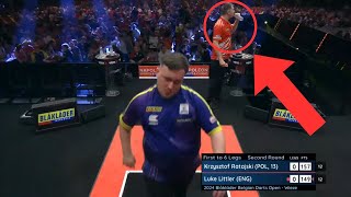 Luke Littler vs Krzysztof Ratajski Watergate Incident darts [upl. by Llezniuq]