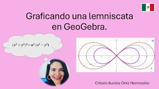 Graficando una lemniscata con GeoGebra [upl. by Alakim]