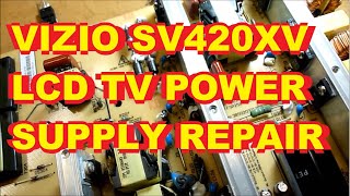 Vizio SV420XVT1 LCD TV Power Supply Repair Fix 050004050270 [upl. by Dzoba]