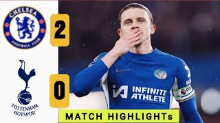 🛑 Chelsea 2  0Tottenham HighLights all goals Chalobah Nicolas Jackson fans reactions [upl. by Lewendal690]