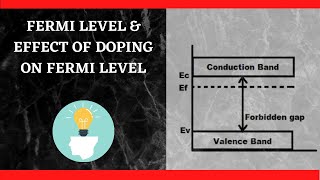 Fermi level and effect of doping on Fermi level IN JUST 5 MINUTES [upl. by Ulberto]