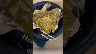 How to dispose of cooking oil lifehacks cookinghacks [upl. by Midis]