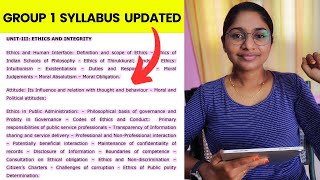 TNPSC Group 1 Mains Syllabus Updated 🎯 [upl. by Sej]