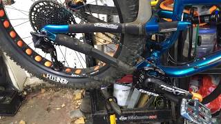 SRAM Eagle 1x12 Setup on Salsa Bucksaw Fat Bike [upl. by Lein25]