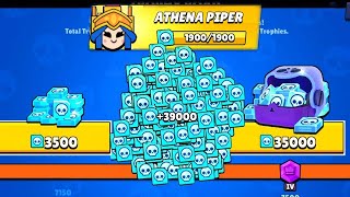 WHAAT ATHENA PIPER 🔥UPDATE CREDITSS🔥10 NEW BRAWLERS BRAWL STARS UPDATE GIFTS [upl. by Yorle]