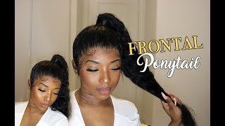 FRONTAL PONYTAIL TUTORIAL l WHITFABBY [upl. by Aiym]