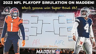 2022 NFL playoffs sim [upl. by Balsam149]