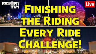 🔴Live FINISHING the RIDING EVERY RIDE Challenge at Walt Disney World  Live Stream [upl. by Kruger]