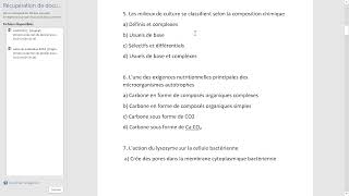 le QCM de la microbiologie s4 bcg fstt pour preparer au concours du masters [upl. by Brom]