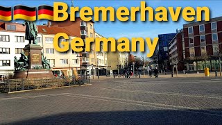 Walking tour in the city of Bremerhaven  Germany bremerhaven walking [upl. by Monafo]