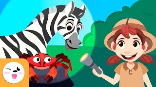 Les animaux pour les enfants  Vocabulaire  Animaux sauvages de la ferme et aquatiques [upl. by Eenal]