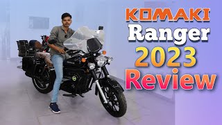 Komaki Ranger Walkround Review 2023  Electric Bikes In India  EV Hindi [upl. by Nevil]