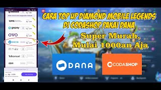 Cara Top Up Diamond Mobile Legends Di Codashop Pakai Dana Terbaru 2023 [upl. by Limay]