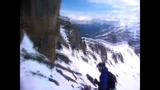 Main Couloir  le Monetier les Bains  Ski descent [upl. by Lois185]