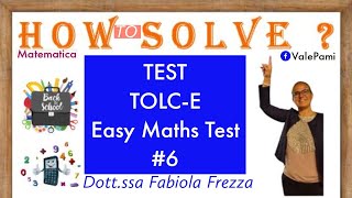 Tolc E Math Test for access to the University of Economics and Business tolc Università Economia [upl. by Adama259]