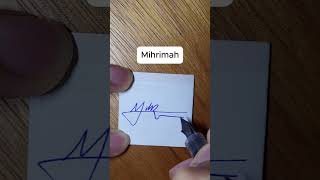 Mihrimah imza imza signature logo isim name elyazısı handwriting dolmakalem fountainpen [upl. by Gagnon419]