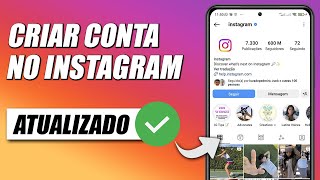 COMO CRIAR UMA CONTA NO INSTAGRAM [upl. by Ysabel]