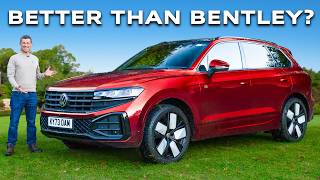 VW Touareg review A budget Bentley [upl. by Ahsircal]