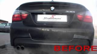 BMW E90 330I with Eisenmann sportsexhaust [upl. by Krein]