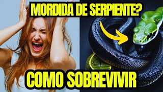 4 Pasos para SOBREVIVIR a mordida de serpiente ¡te SALVARÁ la VIDA [upl. by Ateinotna141]