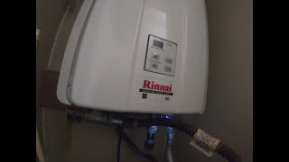 Rinnai V series tankless water heater error code 14 blown thermal fuse [upl. by Asetal]