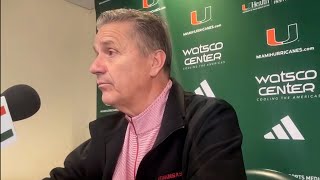 Arkansas head coach John Calipari and Boogie Fland recap 7673 win over Miami [upl. by Yggep]