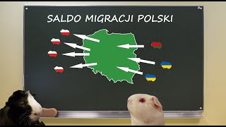 Migracje zagraniczne i wewnętrzne Polaków  saldo migracji Imigranci w Polsce geografia  lekcja [upl. by Zarla]