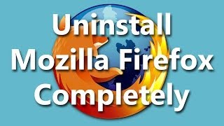 Uninstall Mozilla Firefox Completely Windows OS How to [upl. by Franzen448]