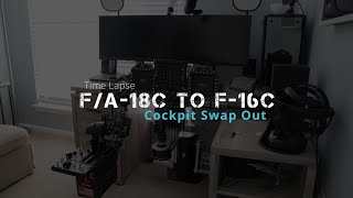 DCS FA18C to F16C Cockpit Swap Out Time Lapse [upl. by Tutt919]