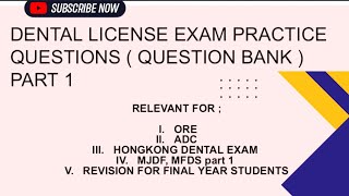 Practice questions to nail the dental license examdentistrydentalexamdentalstudies🇨🇦🇬🇧🇭🇰🇦🇺 [upl. by Itirp]