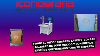 grabado laser en libretas promocionales [upl. by Judith]