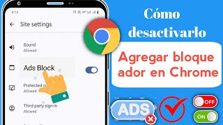 Habilitardeshabilitar el bloqueador de anuncios en Google Chrome en Android [upl. by Tye]