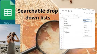 How to create a searchable dropdown list in Google Sheets [upl. by Pilif]