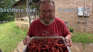 Southern Dad Cooks Crawfish [upl. by Inavoj]